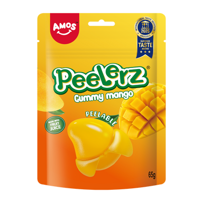 Желирани бонбони AMOS Peelerz Gummy Манго 65гр