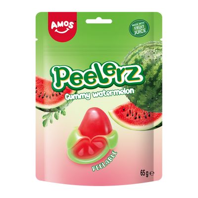 Желирани бонбони AMOS Peelerz Gummy Диня 65г