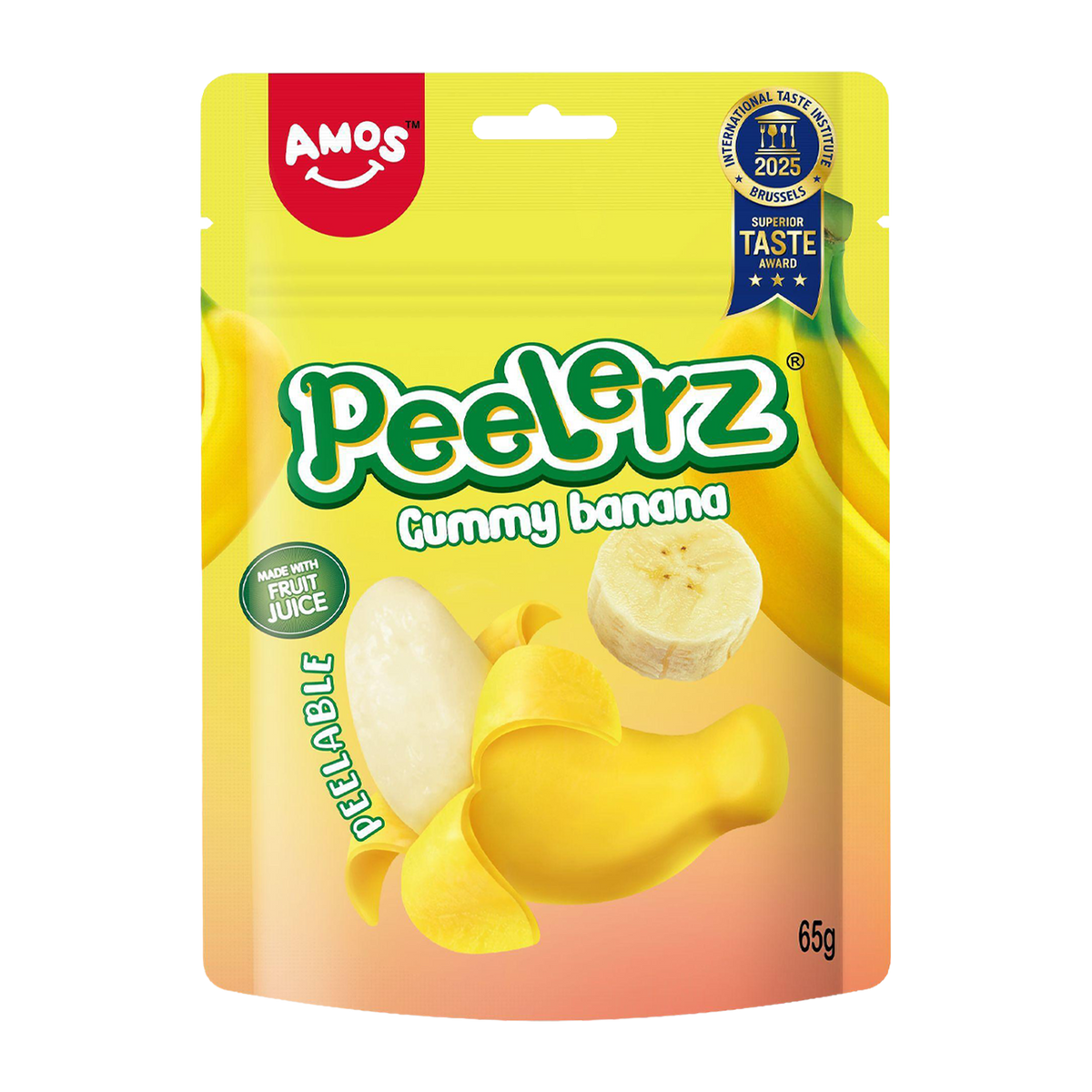 Желирани бонбони AMOS Peelerz Gummy Банан 65гр
