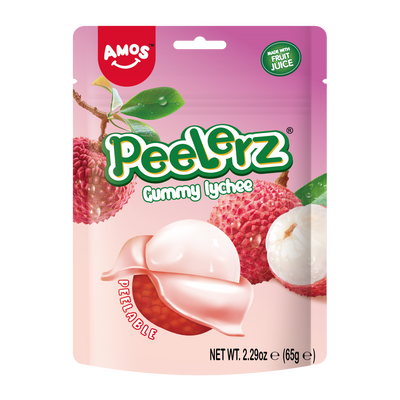 Желирани бонбони AMOS Peelerz Gummy Личи 65гр